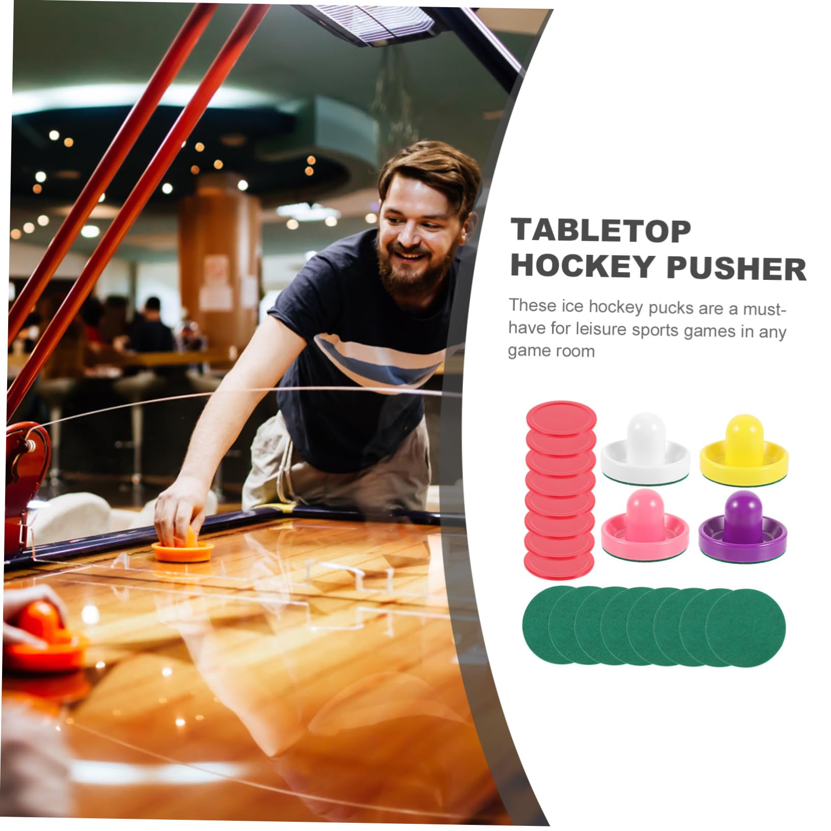 Sosoport Accessori Per Hockey Mini Sostituzione Ghiaccio Aria Arredamento Da Hockey Tavolo Da Air Hockey Spingere Giocattoli Da Hockey Forniture Per Hockey Parti Di Hockey Abs
