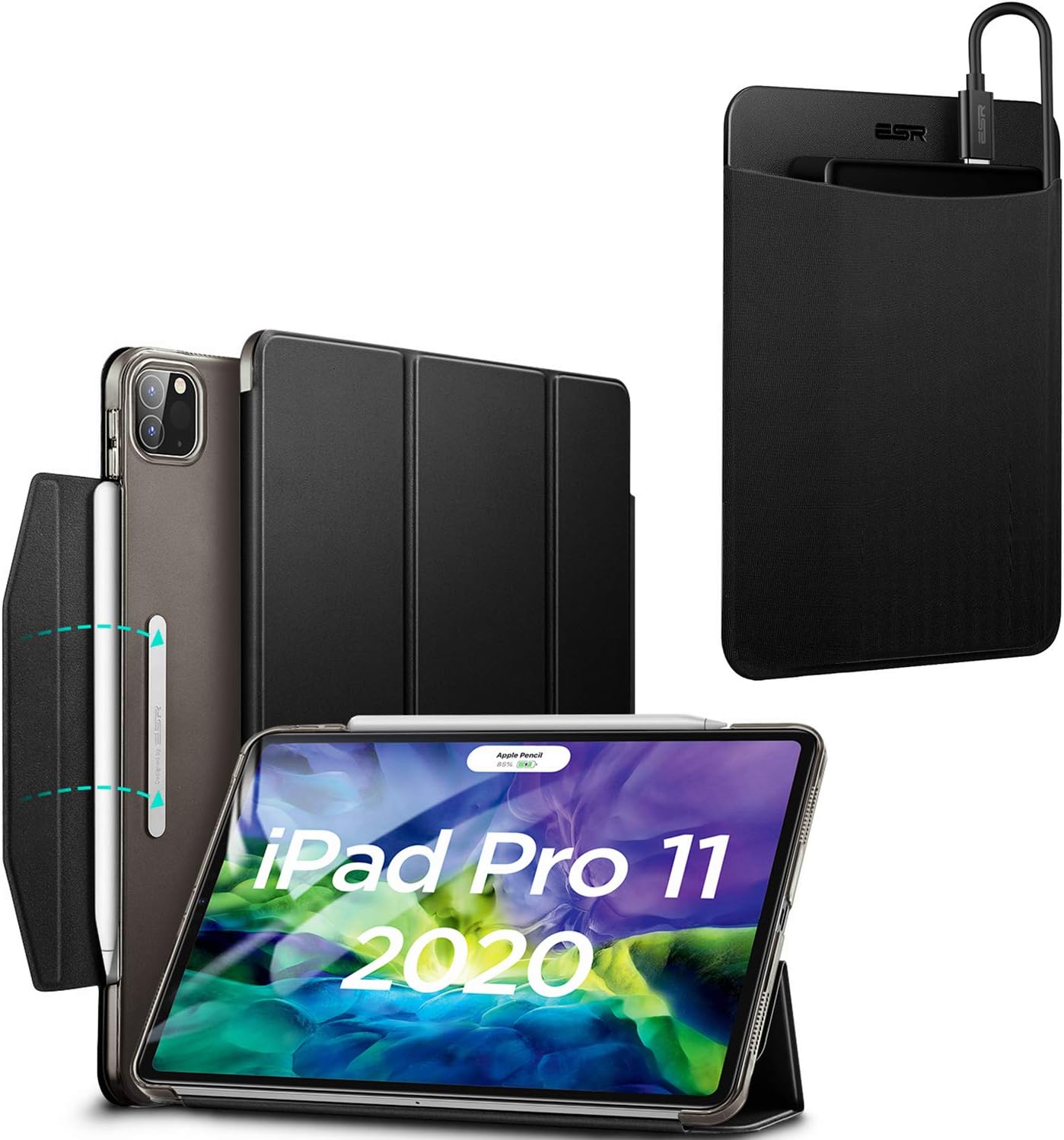 ESR Yippee Trifold Smart Case for iPad Pro 11 2020 & 2018