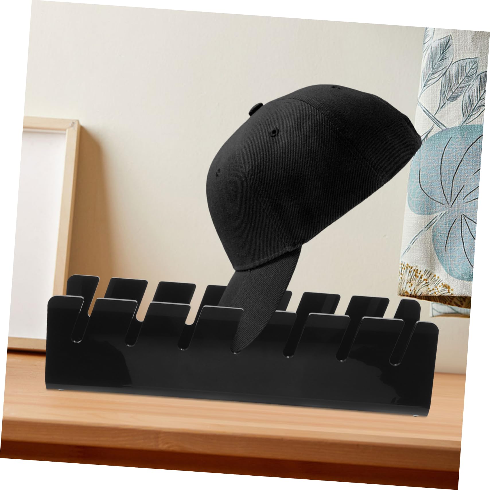 Zerodeko Porta Cappelli da Baseball in Acrilico Nero 2 Pezzi