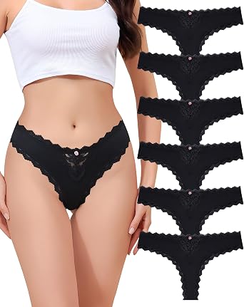 Aijolen String Femme Sans Couture Sous Vetements Feminins Strings Femme et Tangas Lot de 6 Culotte String Pour Femme Sous-V tements S-XL