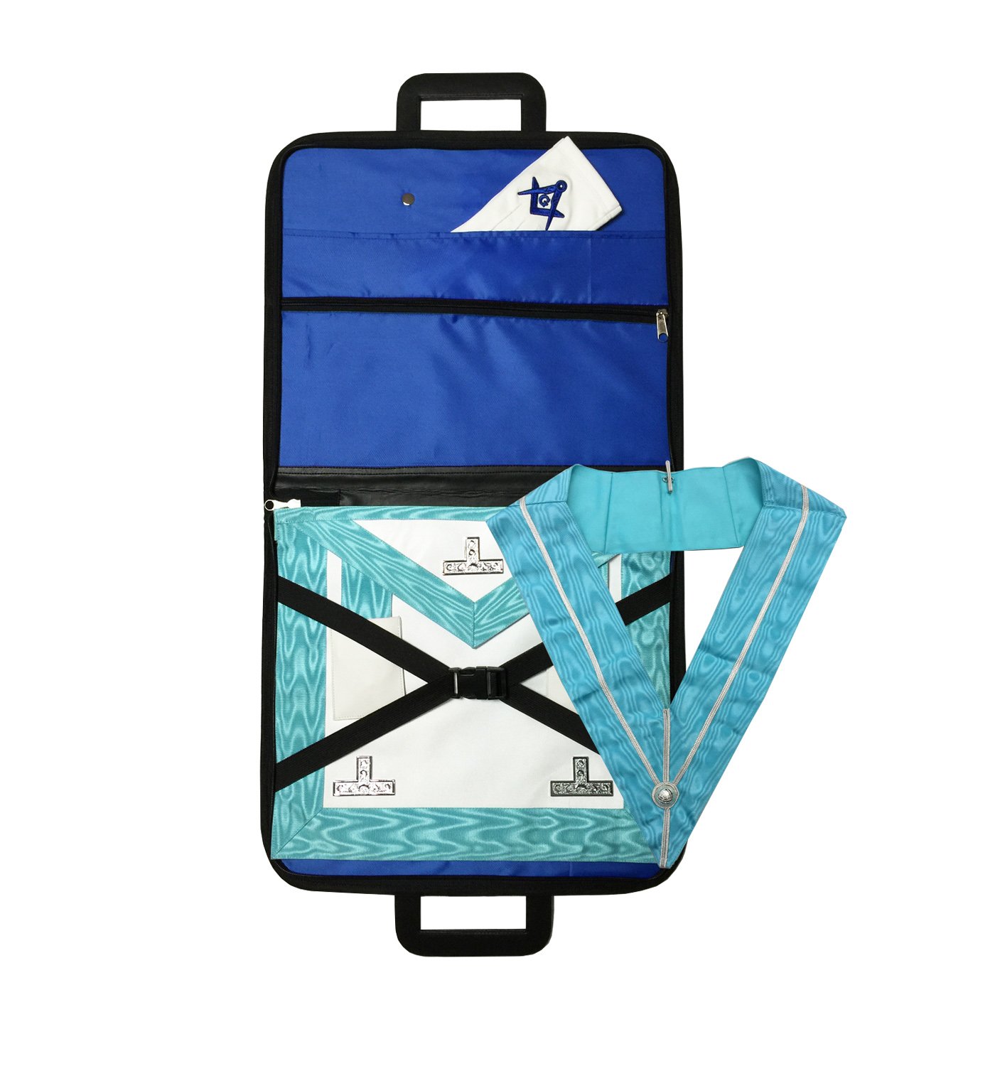 Masonic Regalia WM Apron Lambskin, past master collar, Gloves and File Case