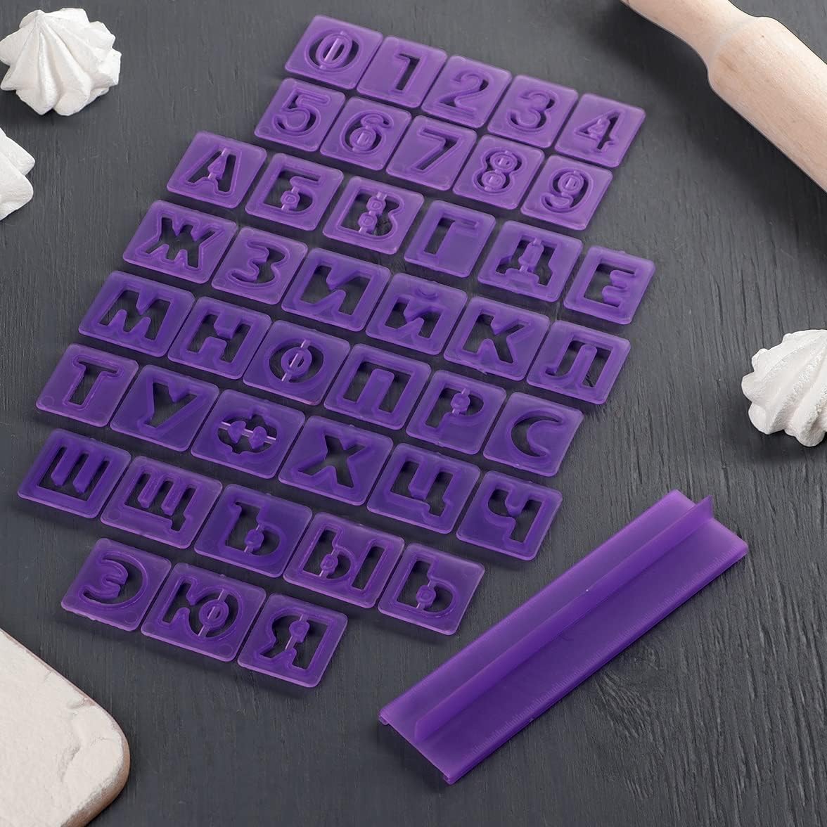Russian Alphabet Cutters – Cyrillic Letters and Numbers – Russian ...