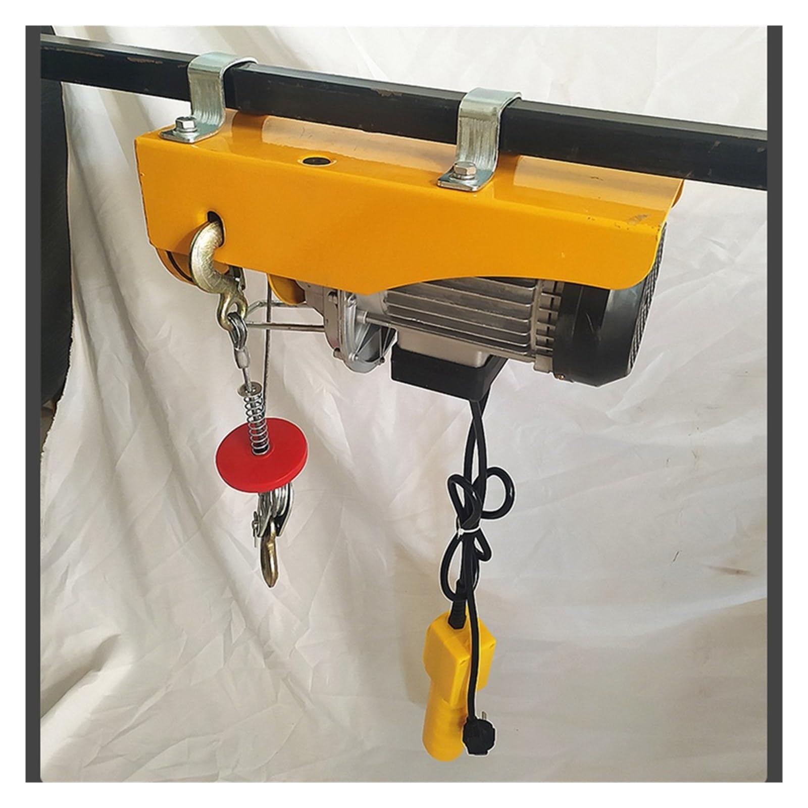 Montacarichi Paranco elettrico, gru Ascensore multifunzionale Famiglia Piccolo ascensore Gru for attrezzature di sollevamento Strumenti 12M con maniglia salva-lavoro