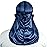 4PCS Silky Durags for Men Women 360 Waves with 1 Wave Cap, Silky Satin Durag Extra Long Tails