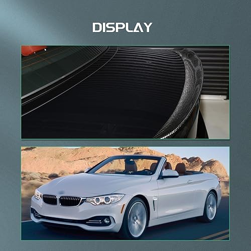 Miniatura 262 de SCITOO Spoiler Wing GT Style Universal 52" ABS Brillante Carbono Aspecto Trasero Alerón Alerón