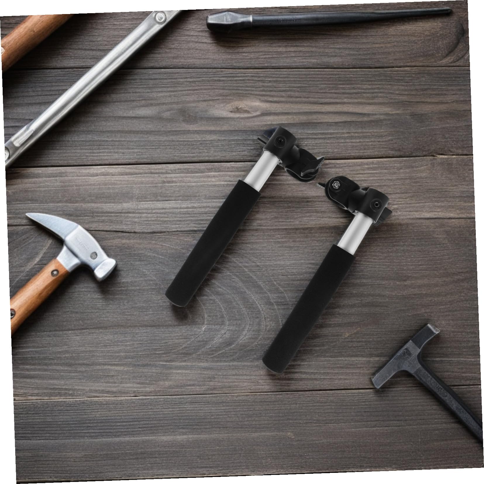 Extensor de Manijas para Silla de Ruedas de Acero Inoxidable, Par de Barras de Empuje Aplicables de 27,5 Cm, Repuestos para Personas Mayores y Cuidadores, Accesorio Ergonómico