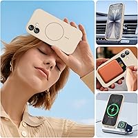 Vista 1097 de Miracase Funda diseñada para iPhone 13 Pro Max con protector de pantalla, [forro de microfibra suave antiarañazos], funda protectora de silicona