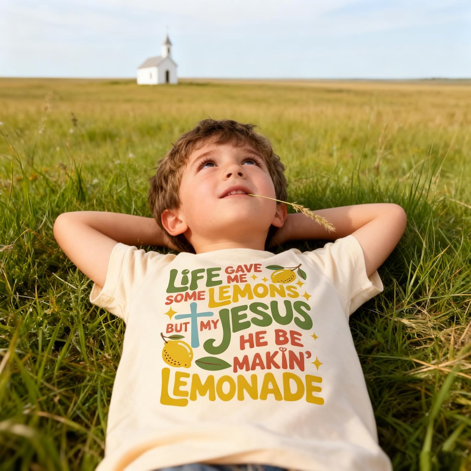 Jesus Religious Shirt for Todder Boys Girls Christian Tees Kids Bible Verse Cotton Tops 2-7 Years