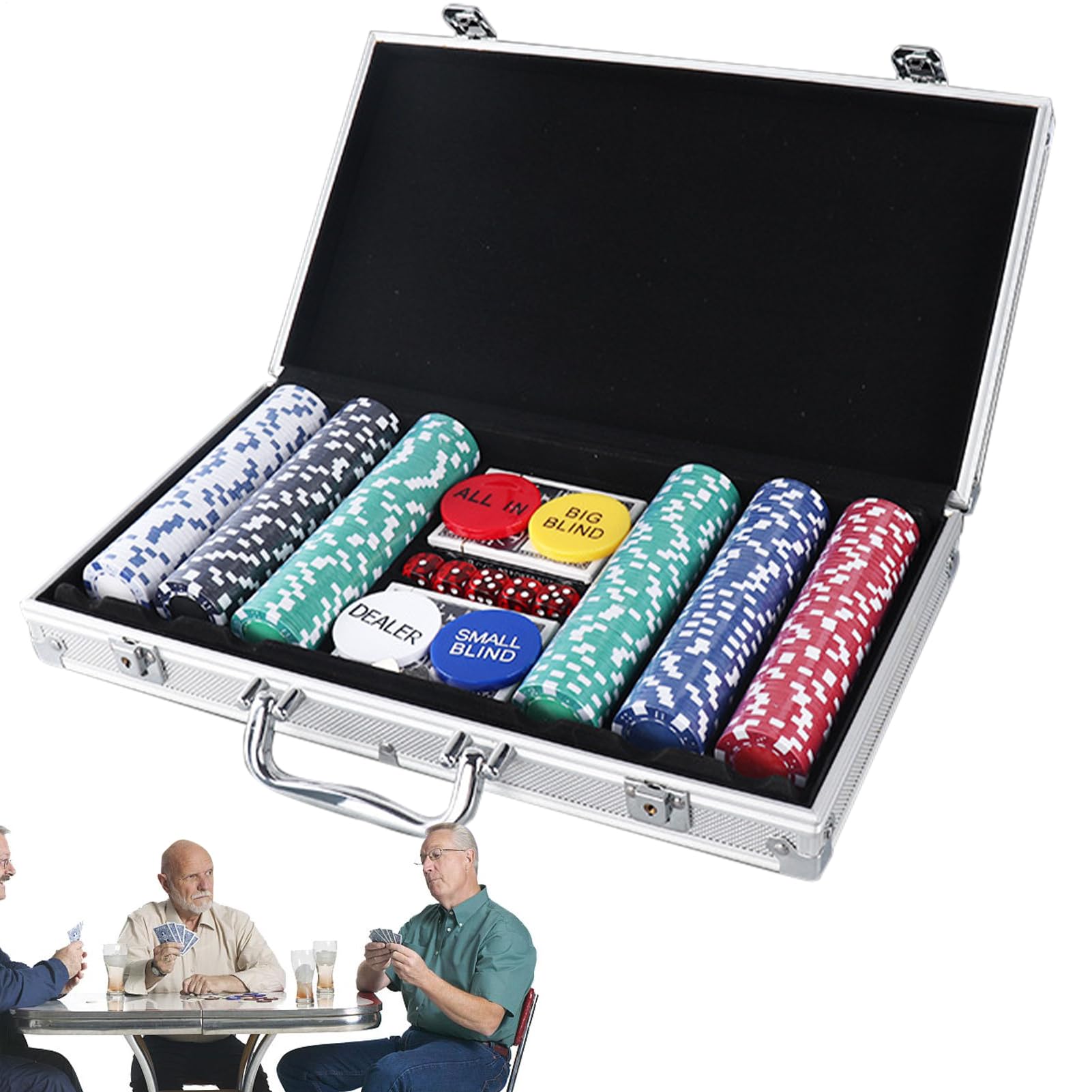 Set di Gettoni da Poker Numerati 200 pezzi con valigetta professionale | Set di Fiche per Poker e Giochi di Carte Per l'uso in Casa, Viaggi, Feste, Vacanze, Ritrovi, Campeggio all'aperto e Gite su