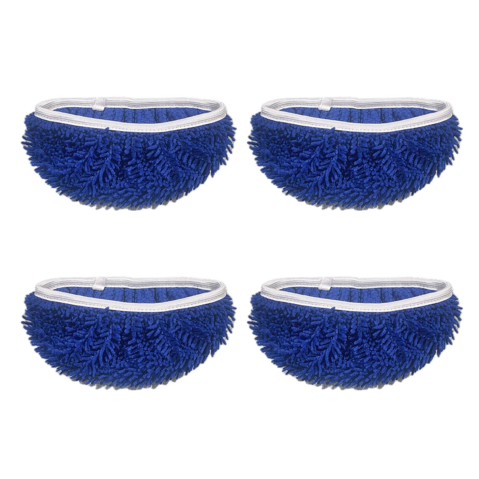 Kaeltsyn 4PCS Plush Mop Pad Replacement Safe Mop Refill for Home Bathroom Kitchen Various Floor Cleaning Mops Accessory Fleece Wipe Replacement