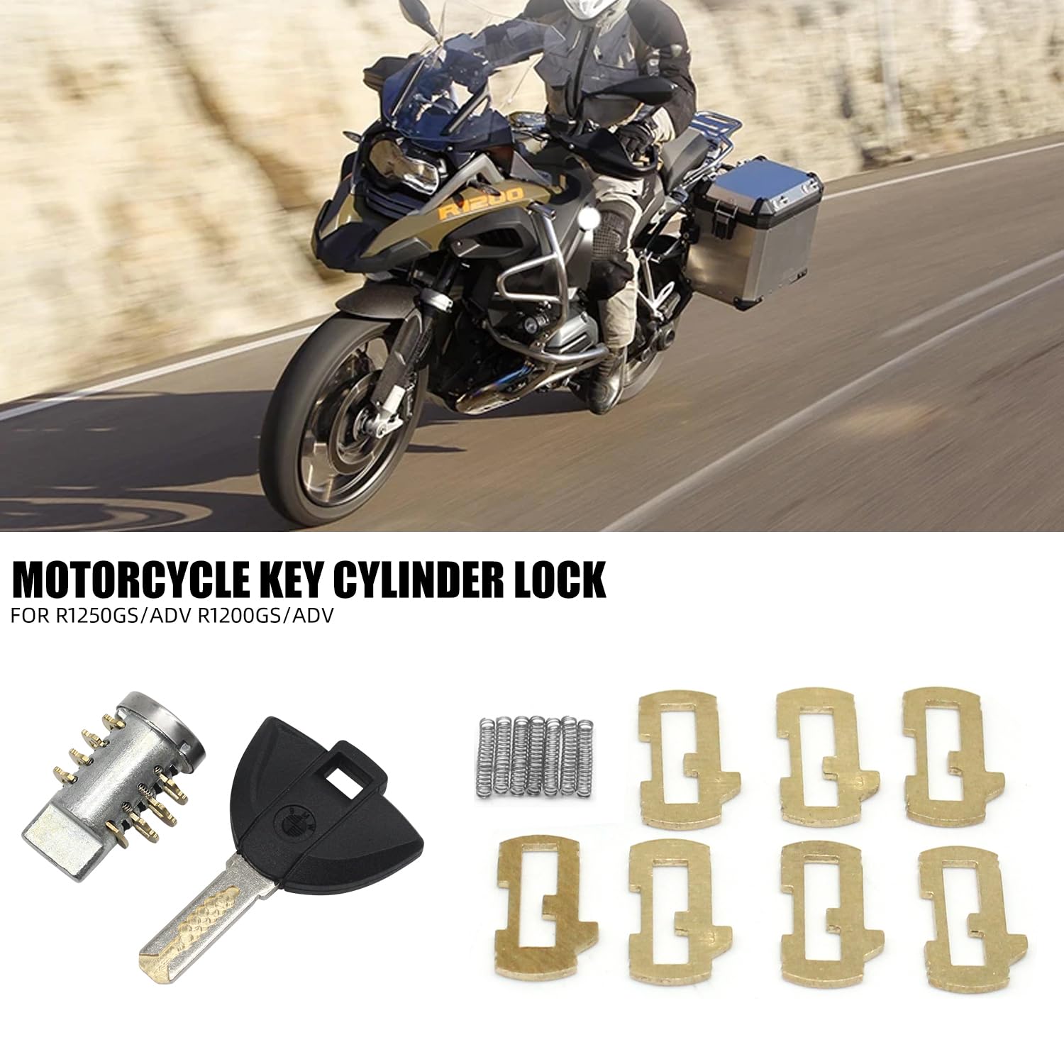 Amazon | SOPINEKO 電動オートバイトランクキーシリンダーロック