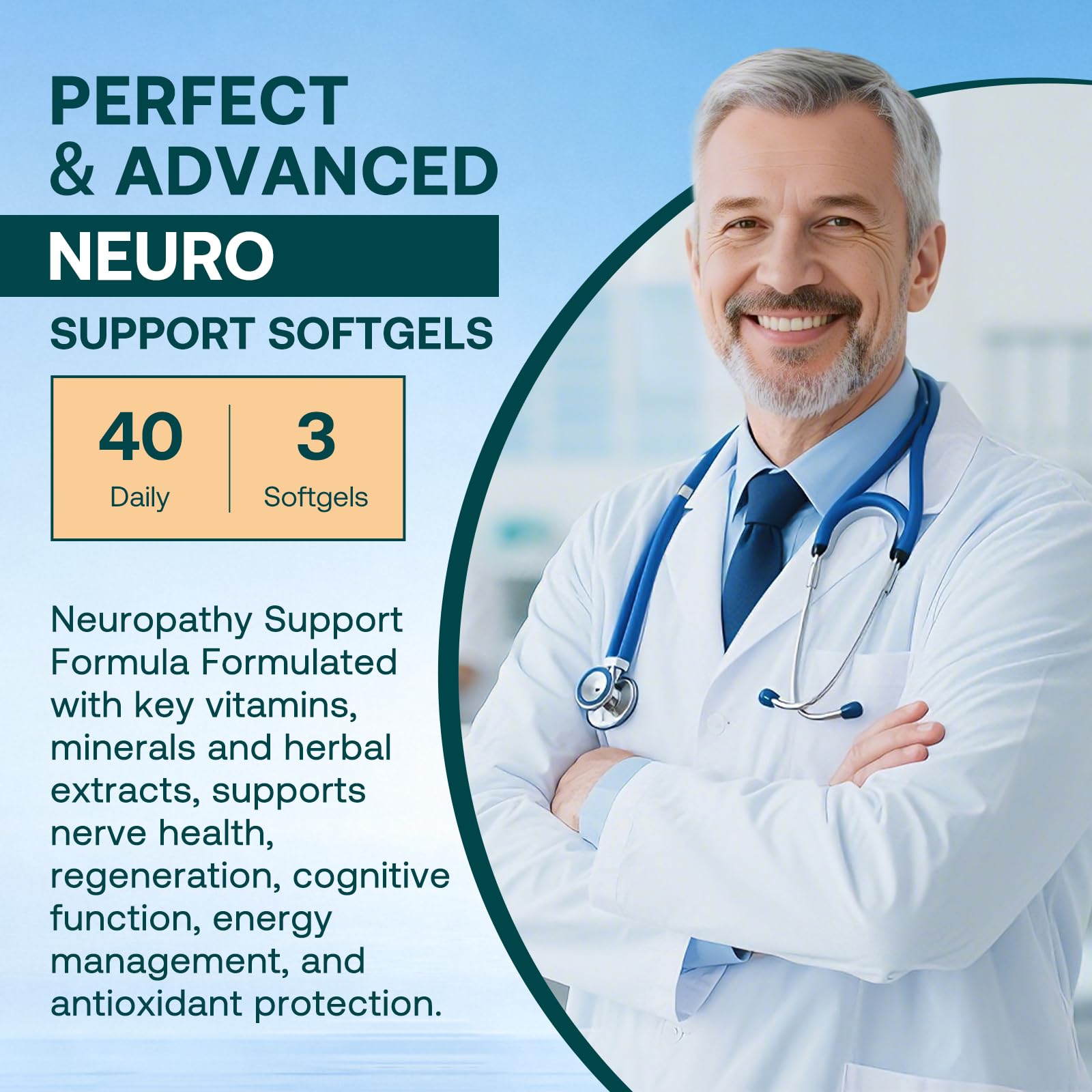Neuropathy Support Nerve Supplement – Advanced R-Alpha Lipoic Acid Supplement with Benfotiamine, NAC & B-Complex for Nerve Health, Antioxidant & Cellular Energy - Vegan 120 Softgels — Amazon image 8