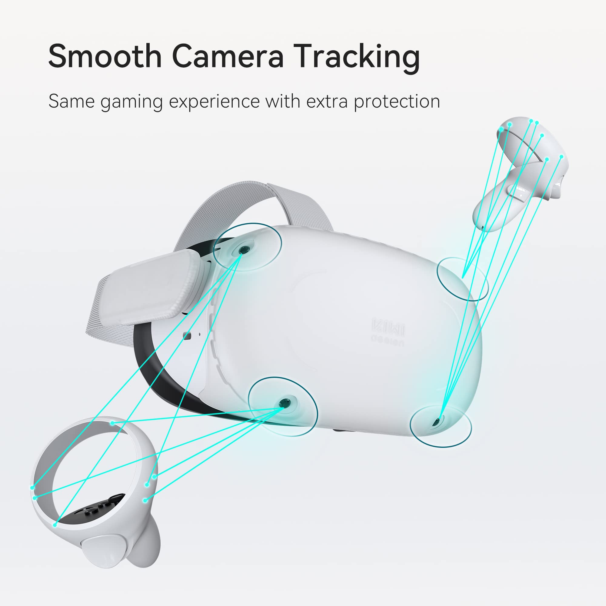 Amazon | KIWI design 保護カバー Quest 2 対応 VR シェル、両面