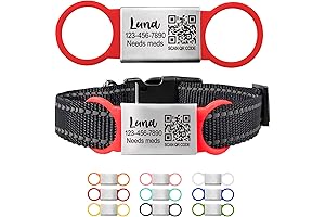 Personalized QR Code Pet ID Tag: Enhanced Digital Shield for Your Furry Friend