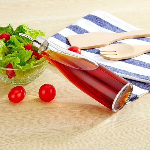 Miniatura 8 de Botella dispensadora de aceite de oliva, botella de aceite de oliva de 10.1 fl oz, olla de vinagre de aceite, cocina, horneado, asado, freír para