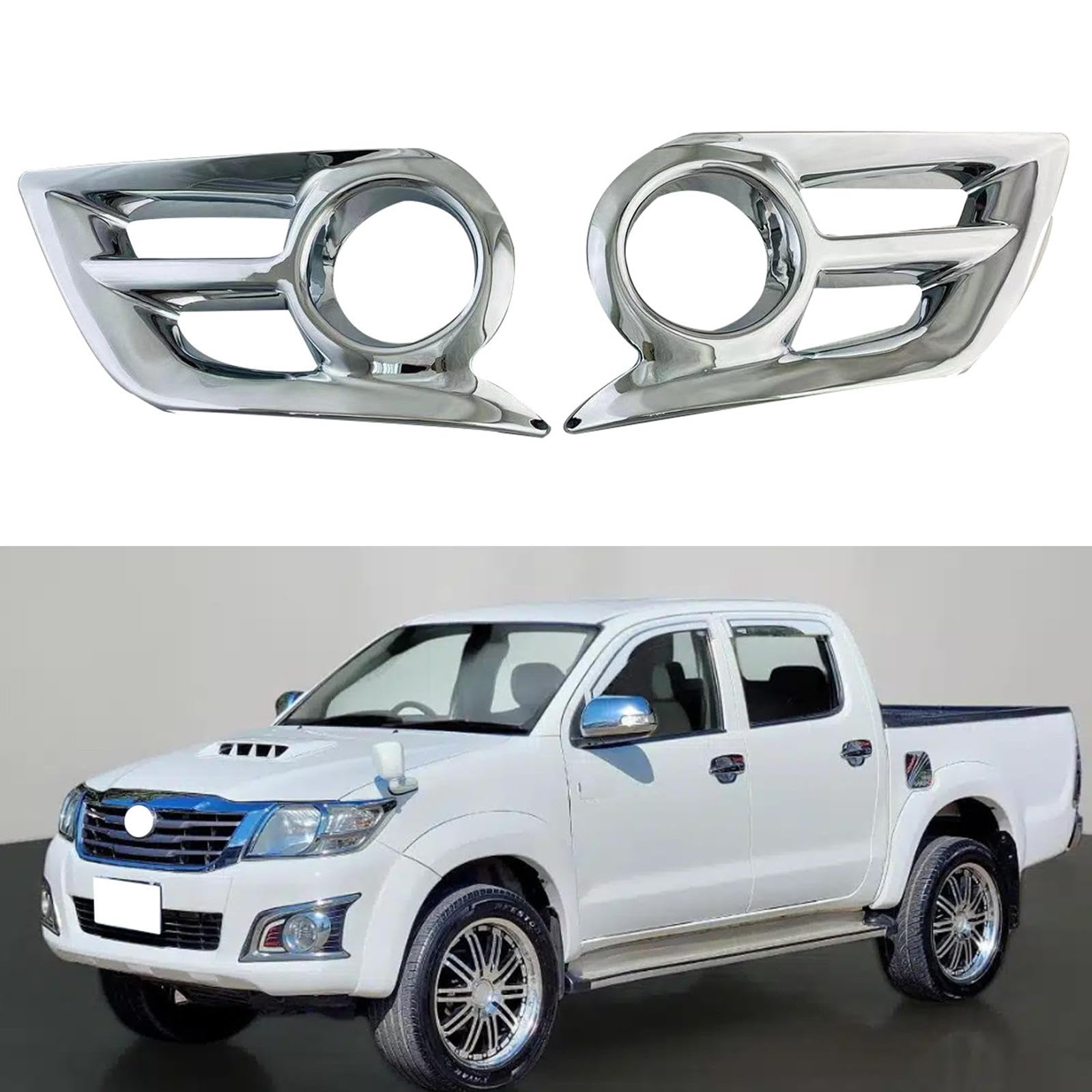 For Toyota RAV4 2013-2015 Car ABS Chrome Front Fog Light Lamp Cover