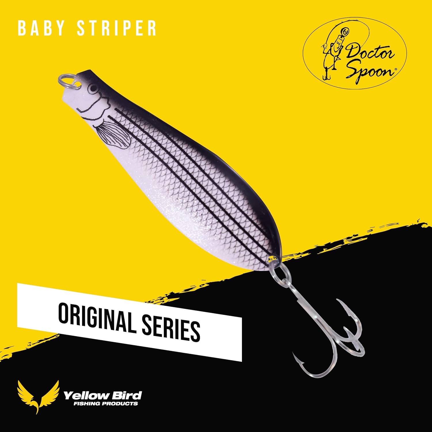 Doctor Spoons Orginal Fishing Lures 3 Pack - Made in USA - Saltwater & Freshwater - Premium Eagle Claw Hook - Walleye, Bass, Northern, Pike, Salmon, Trout, Striper & More - Casting, Jigging, Trolling