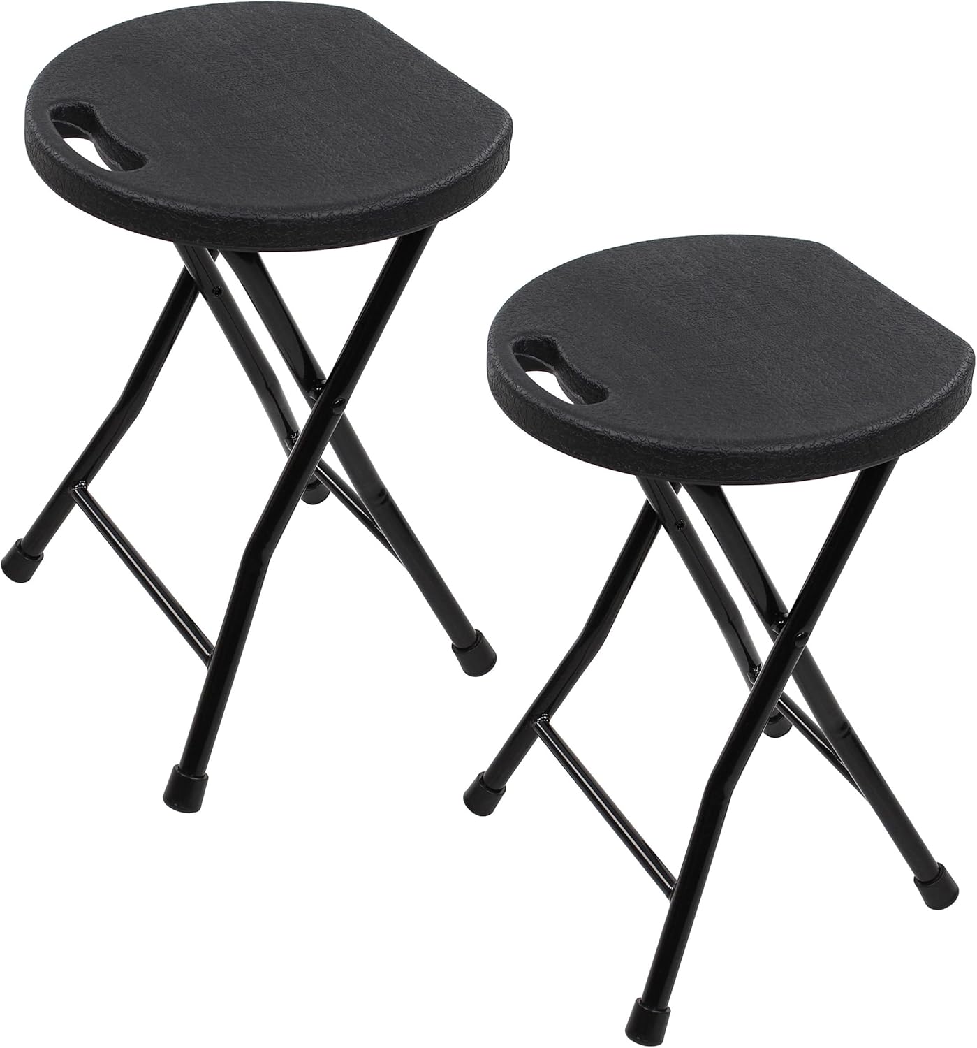 7Penn 2pk Tall Folding Stool Chair with Handle 440lb Cap