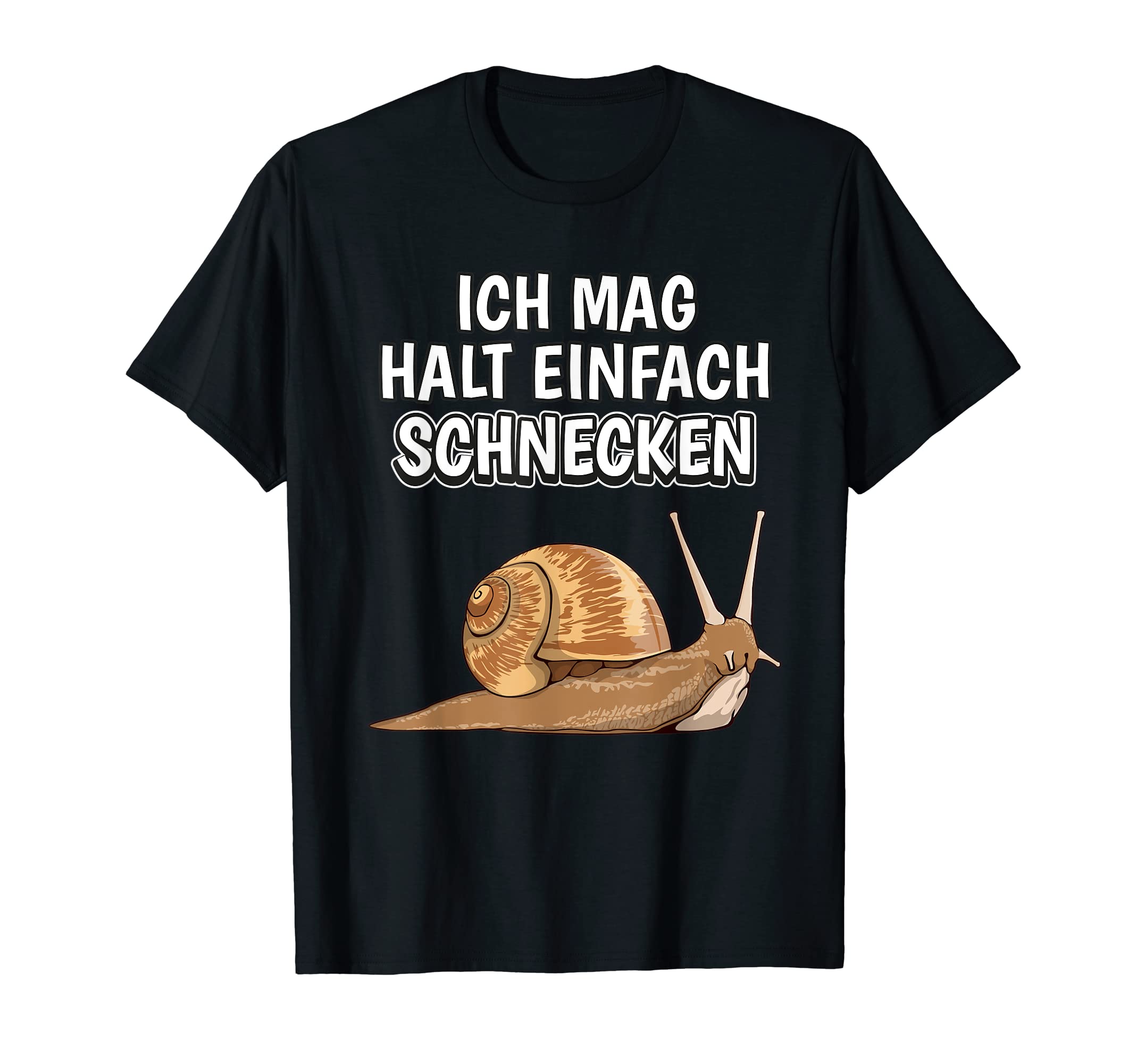 Funny Snail Saying "Ich mag halt einfach Schnailen" (Ich mag halt einfach Schnail) T-Shirt