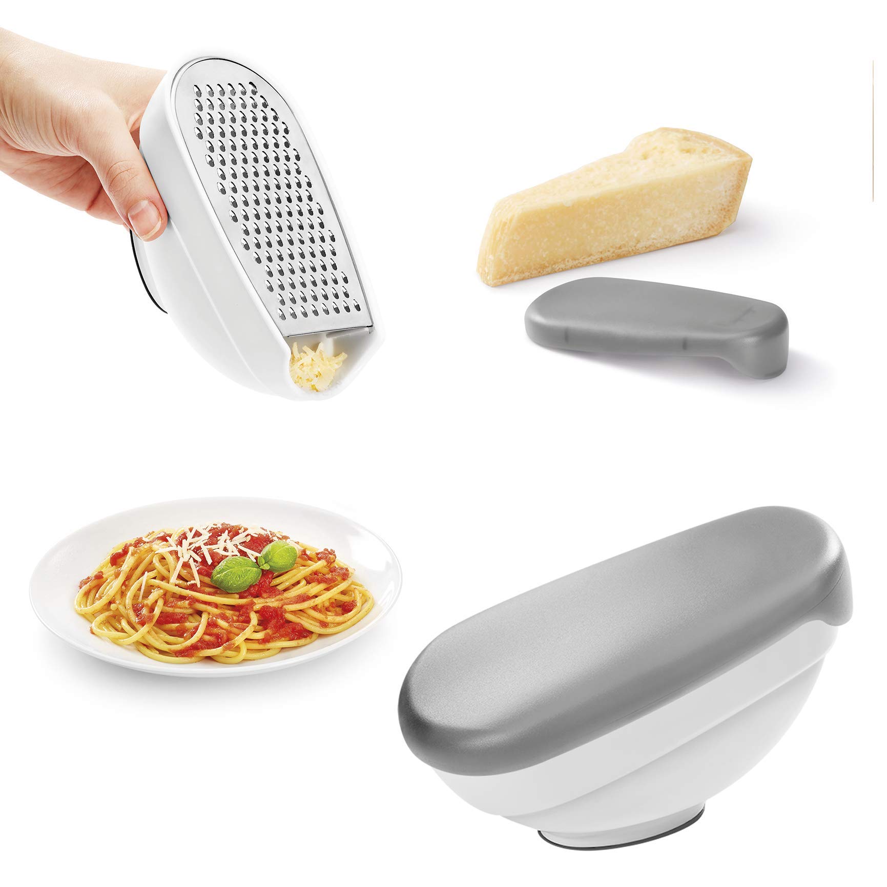Metaltex 199709080 - Grattugia in plastica e acciaio INOX