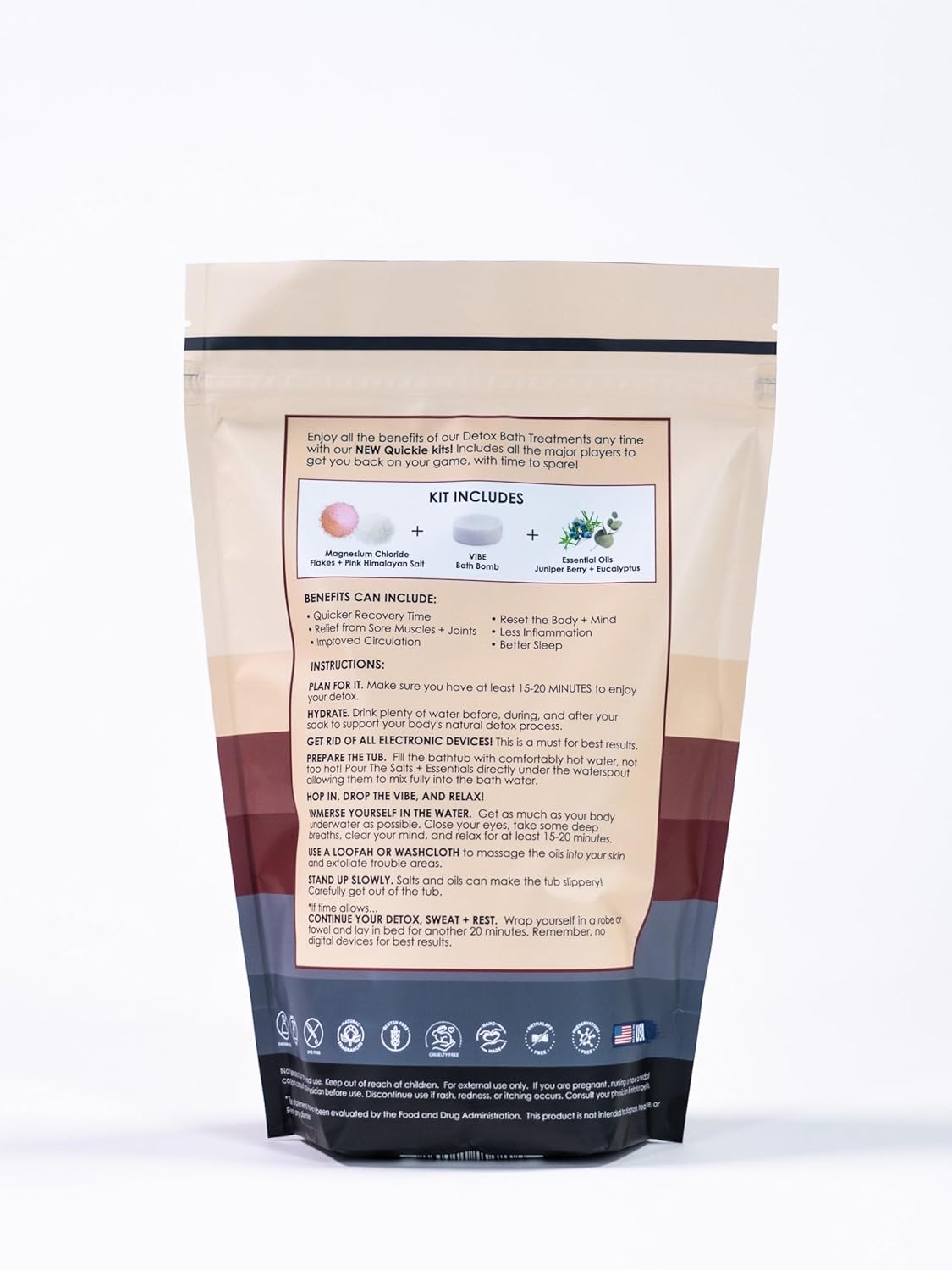 Flex Quickie – Fast-Acting Muscle Recovery Bath Soak with Magnesium, Eucalyptus, and Juniper for Post-Workout Relief, Sore Muscle Relaxation, and Inflammation Reduction - Single Use Bath Experience