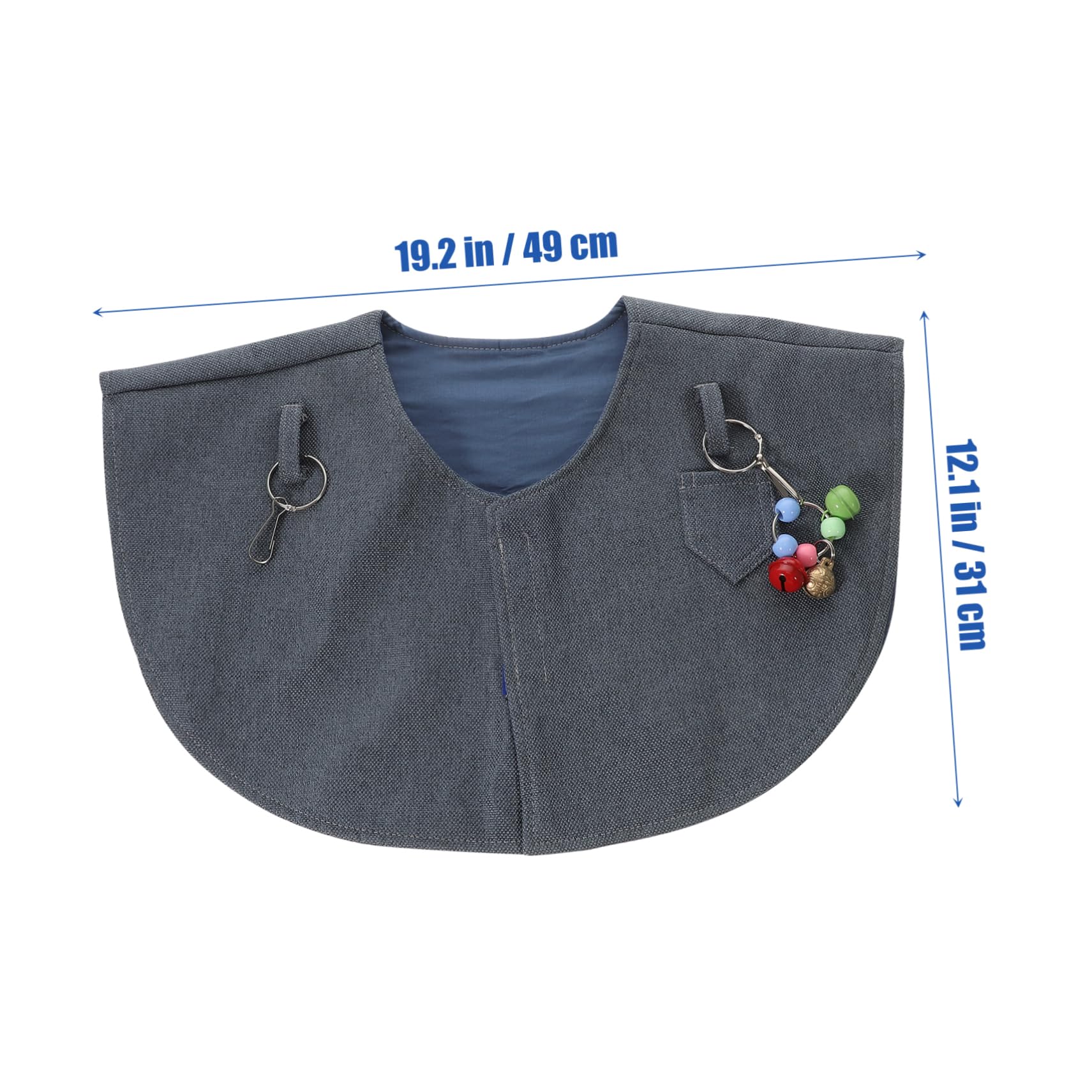 Toddmomy 1Pc Parrot Diaper Shoulder Protector Cloth Comfortable Scratch Cape for Parrots Convenient Training Pad for Macaws Cockatoos and Parakeets