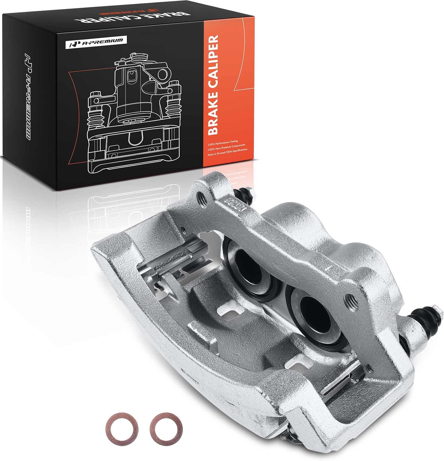 A-Premium Disc Brake Caliper Assembly with Bracket Compatible with Select Dodge and Ram Models - Ram 3500 2003-2008, Ram 4000 2005-2010, 4000 2011 - Rear Left Driver Side