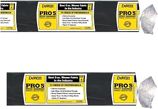 Pro-5 Weed Control Barrier Fabric Duo, 5 Ounces, 3x250 and 5x250 Feet – Professional Woven Ground Cover for Soil Protection, Landscaping, Garden Beds and Commercial Use