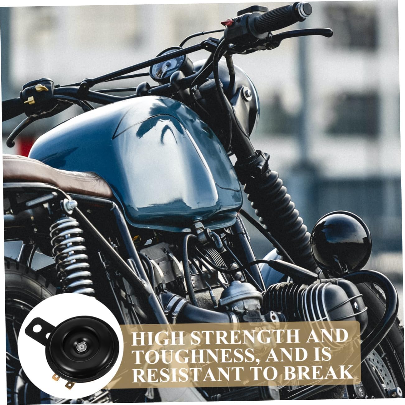 Loud Metal Motorcycle Horn Atv Scooter Horn Replacement for Motorbike Powersports Use