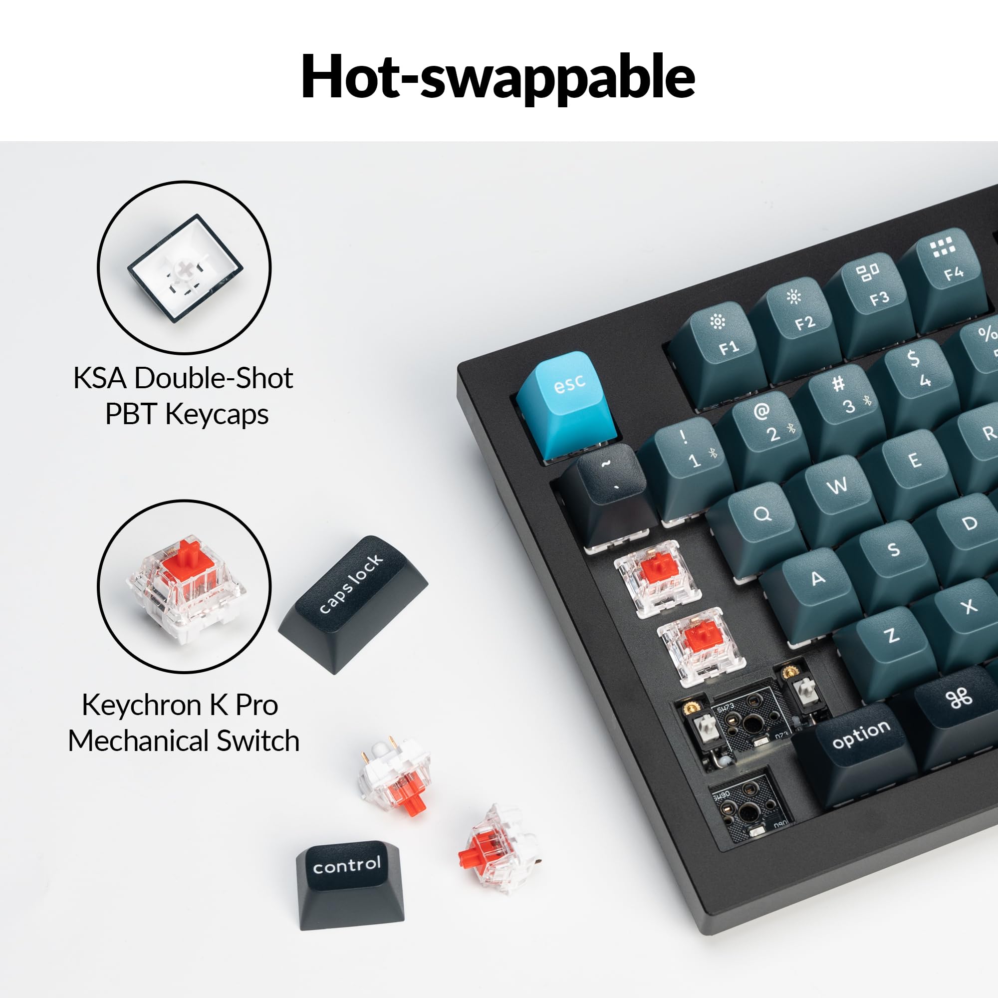 Amazon.com: Keychron Q5 Pro 96% Wireless Mechanical Keyboard Full