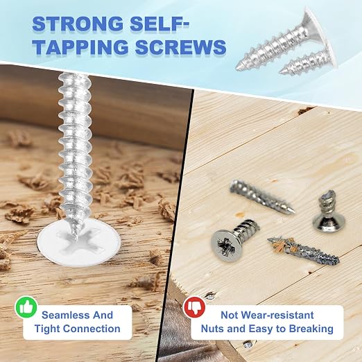 Tornillos autorroscantes ST3.5x16mm cabeza plana galvanizados 120pcs miniatura 5