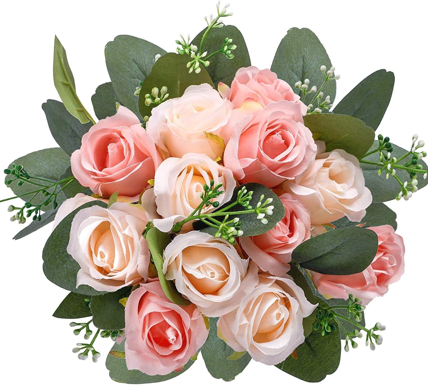 2 Pack Artificial Rose Flowers Bouquet