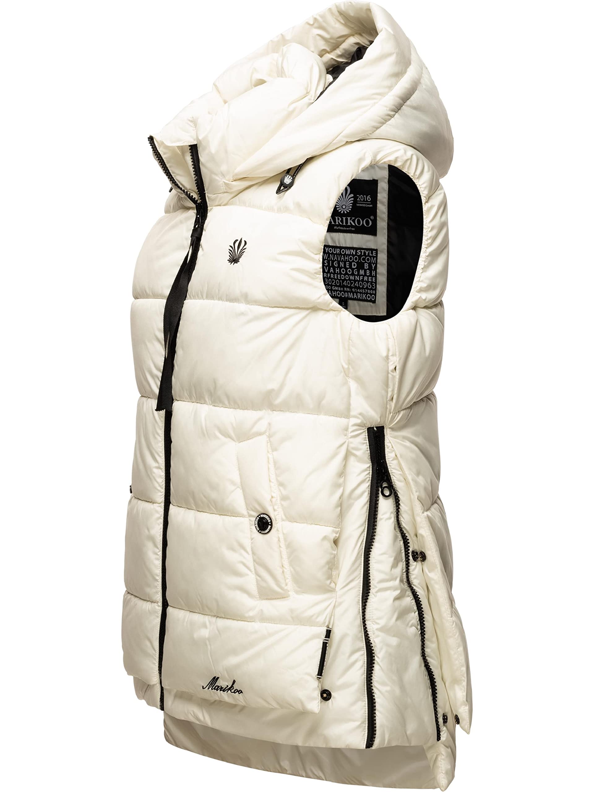 MARIKOO Zarinaa - Piumino invernale da donna, con cappuccio, taglie XS-XXL