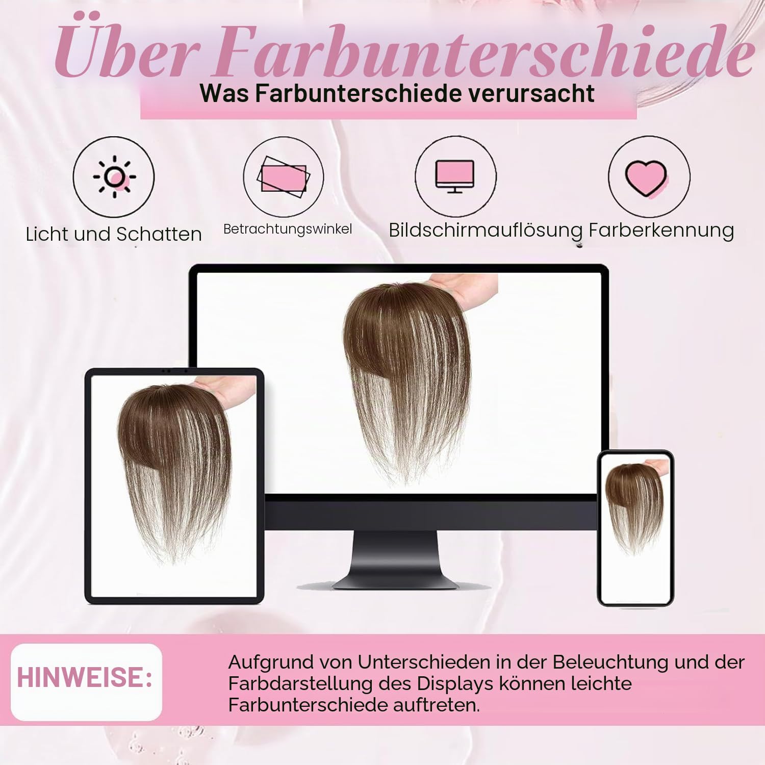 Echthaar-Topper für Damen mit 360° 3D-Abdeckung grauer Haaransätze – Haar-Topper aus Echthaar mit wispy Pony, nahtloser unsichtbarer Clip-in-Pony für den täglichen Gebrauch 20cm Braun