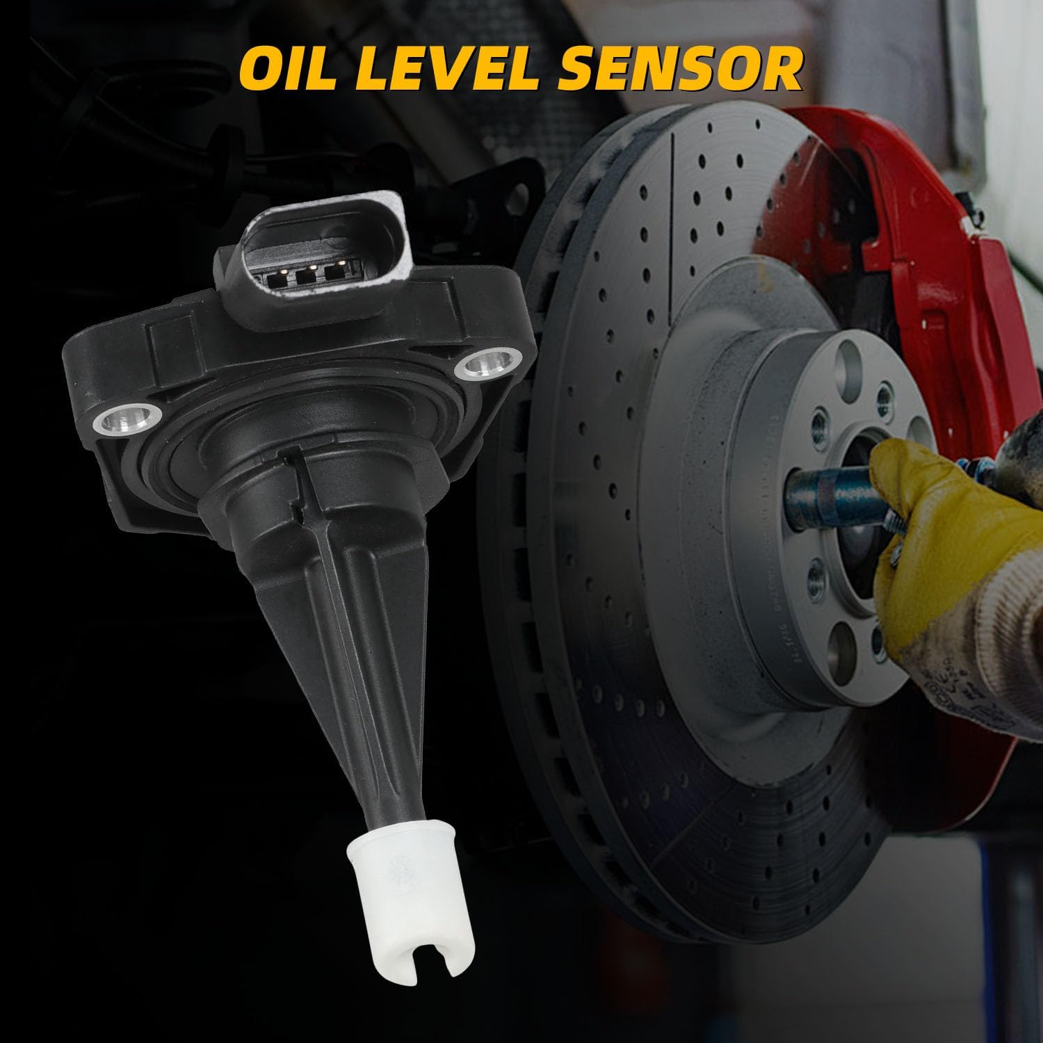 03C907660R Oil Level Sensor Compatible with Audi A6 A7 A8 Quattro V6 3.0L 2013-2016,for Audi Q5 Audi Q7 S4 S5 SQ5 V6 3.0L 2013-2017,Replace FLS312 03C907660R