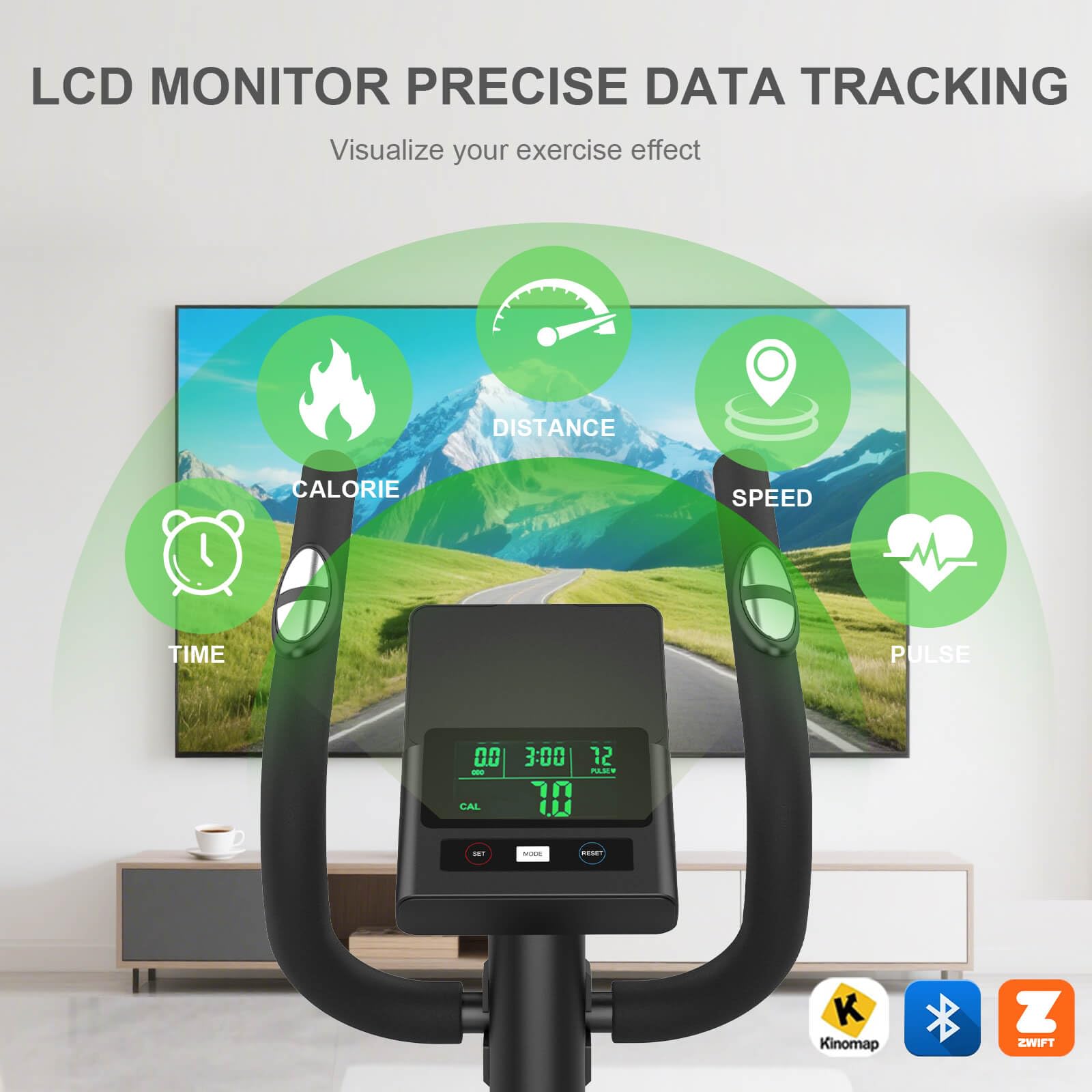 Crosstrainer für Zuhause,Ellipsentrainer mit 16 Widerstandsstufen,Bluetooth App,Flaschenhalter,Ultraleiser Magnetischer Crosstrainer mit Rutschfestem Pedal,Transporträder bis 131KG