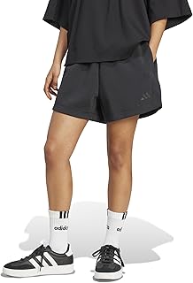 adidas Womens Soft Lux Loose Shorts Casual Bottoms Casual - Black