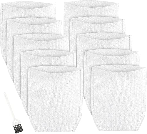 Filtro de vacío de tela de repuesto compatible con Makita T-03193, XLC02, LC01, BCL180W aspiradora, blanco, 10 paquetes