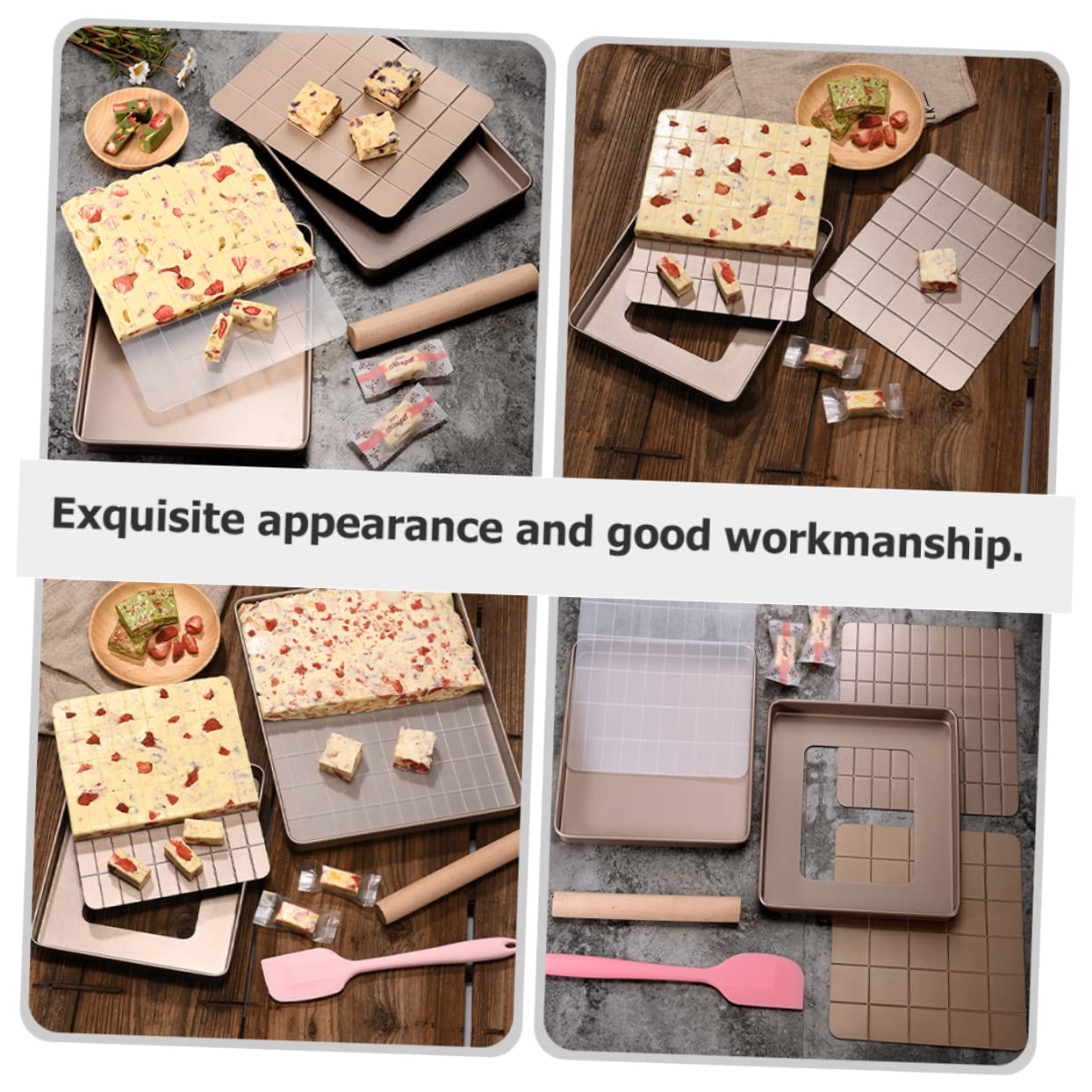 Ciieeo Crisserpfanne Für Mikrowelle Nougat-backutensilien-set Nougat-backform Aus Metall Gebäckherstellungsutensilien Diy-nougatform Backutensilien Für Küche Werkzeuge Zur