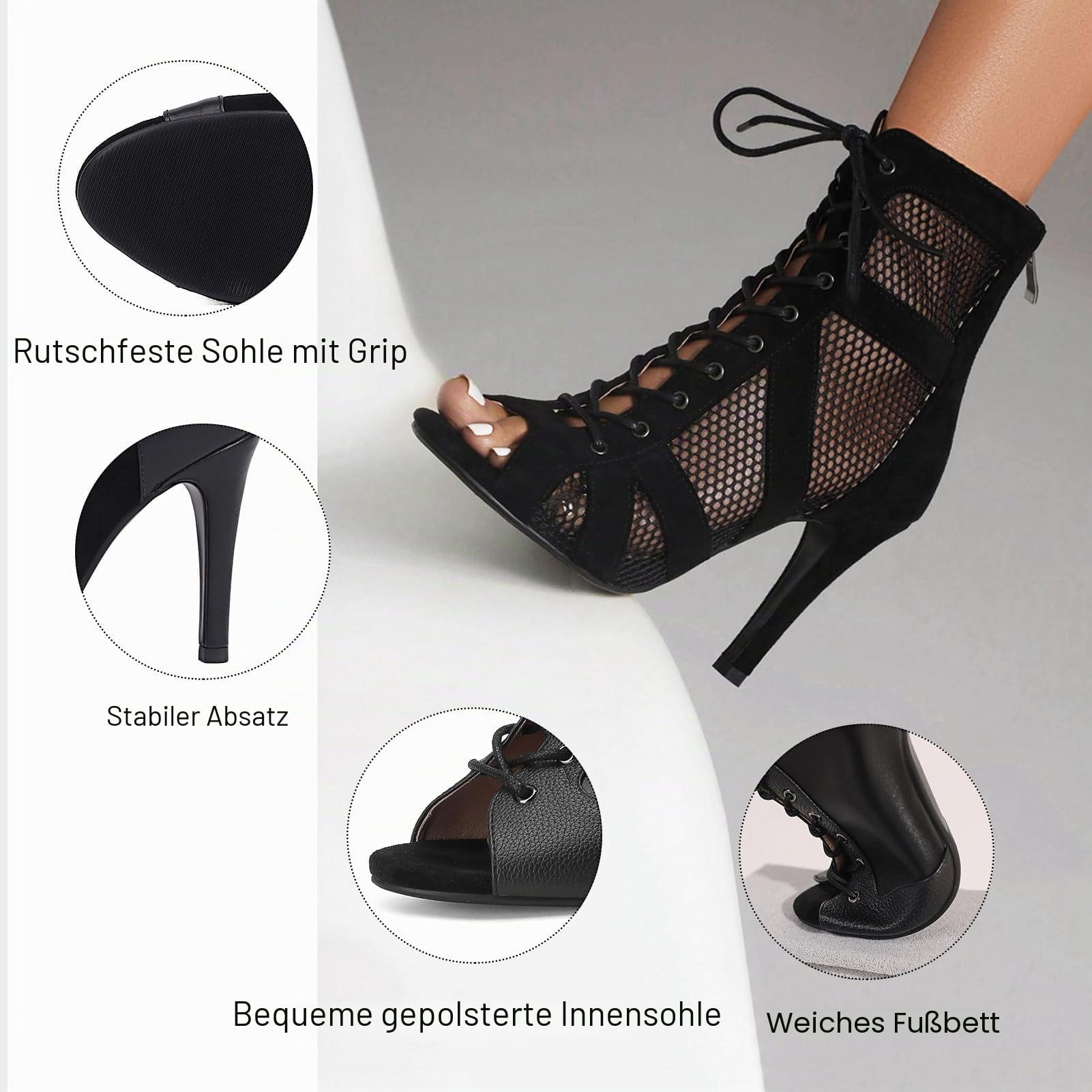 Damen Dance Heels 7CM/10CM Heel Height