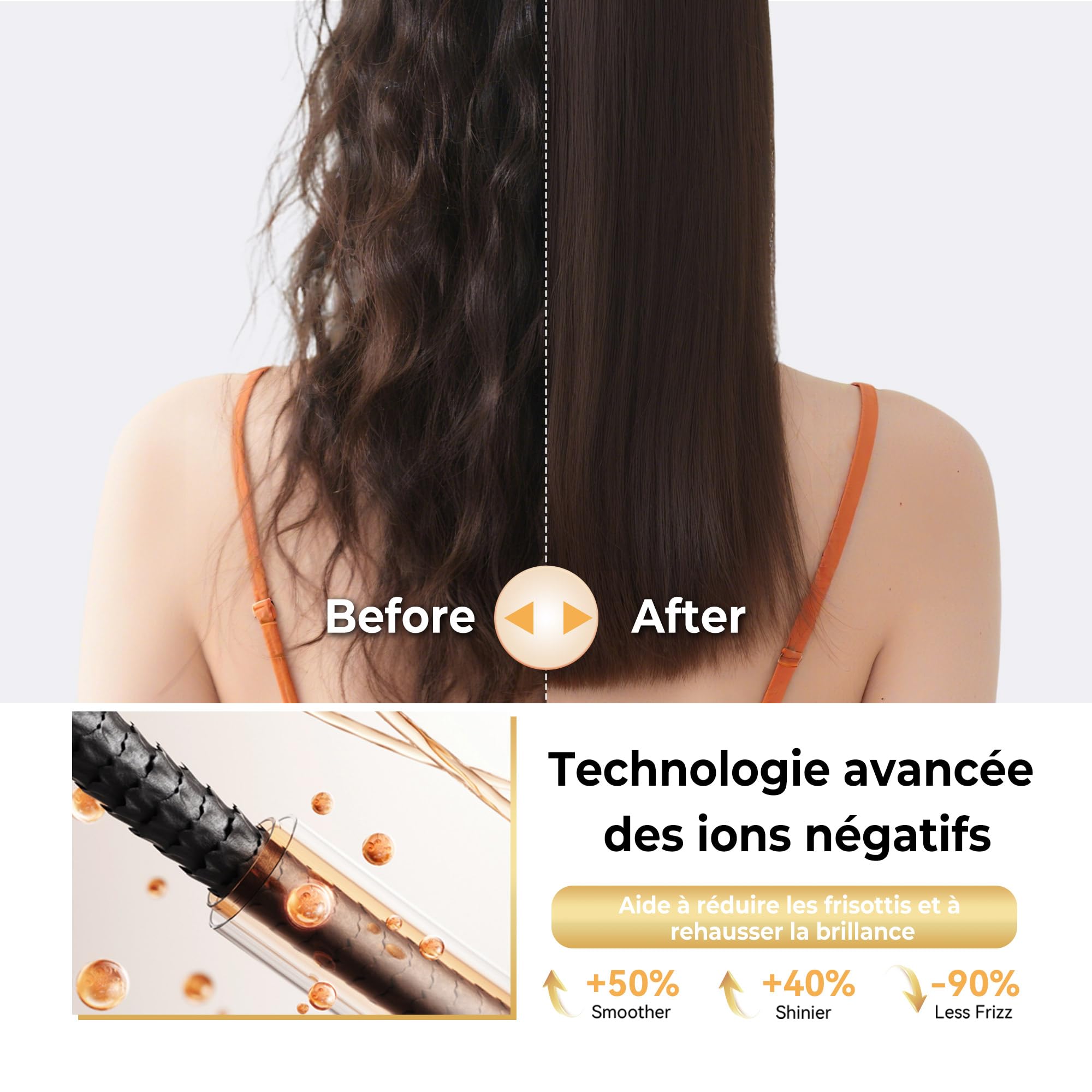 Hairstyler 5 w 1, [110 000 U/min] Zestaw do stylizacji włosów i dmuchanej szczotki, [350g] Haarstyler Multistyler do delikatnego kręcenia i prostowania, Föhnbürste zestaw do codziennej stylizacji | Szczotka do włosów High-Speed z technologią jonową, 350 g