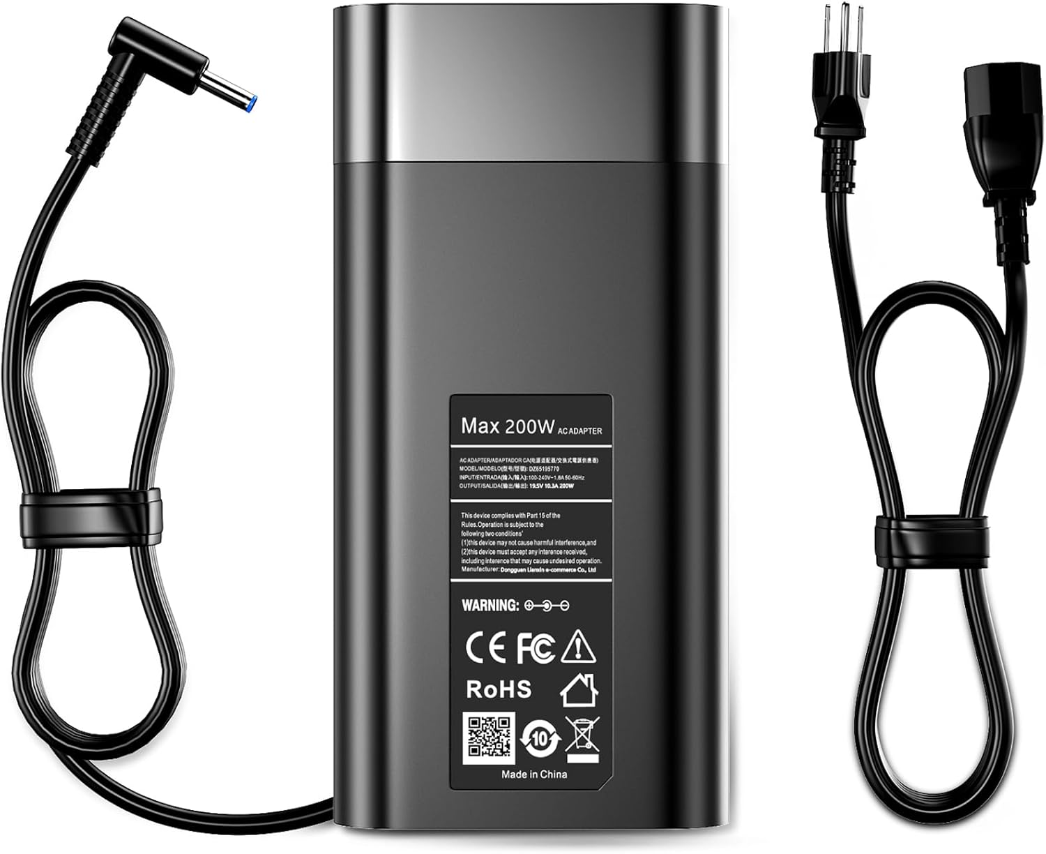 200W Laptop Charger Compatible with HP Victus 15 17 Omen Pavilion Gaming 15 17 ZBook Fury Create Studio 17 15 G9 G10 G8 G7 G6 G5 G4 Envy 15 15u 2020 TPN-DA10 L00818-850 Power Cord