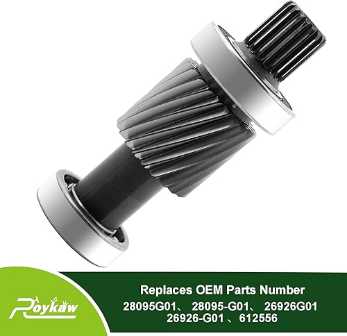 Miniatura 4 de Roykaw Kit de eje de entrada para carrito de golf compatible con EZGO Marathon 1988-1994 y TXT y Medalist 1994 en adelante, 19 splines21 dientes,