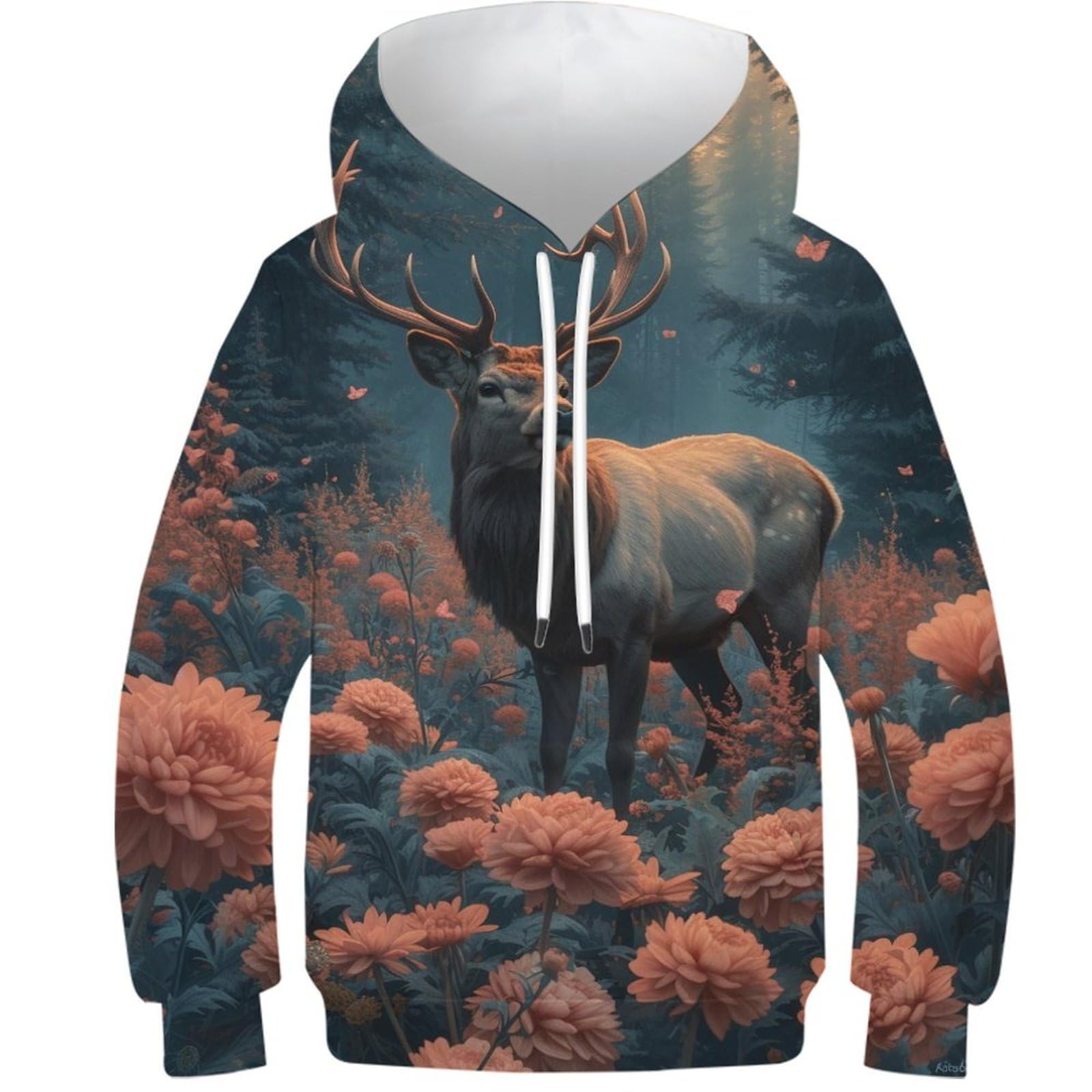 Sweats à capuche automne pour garçons et filles - Pull manches longues vêtements 11-13Y - 8