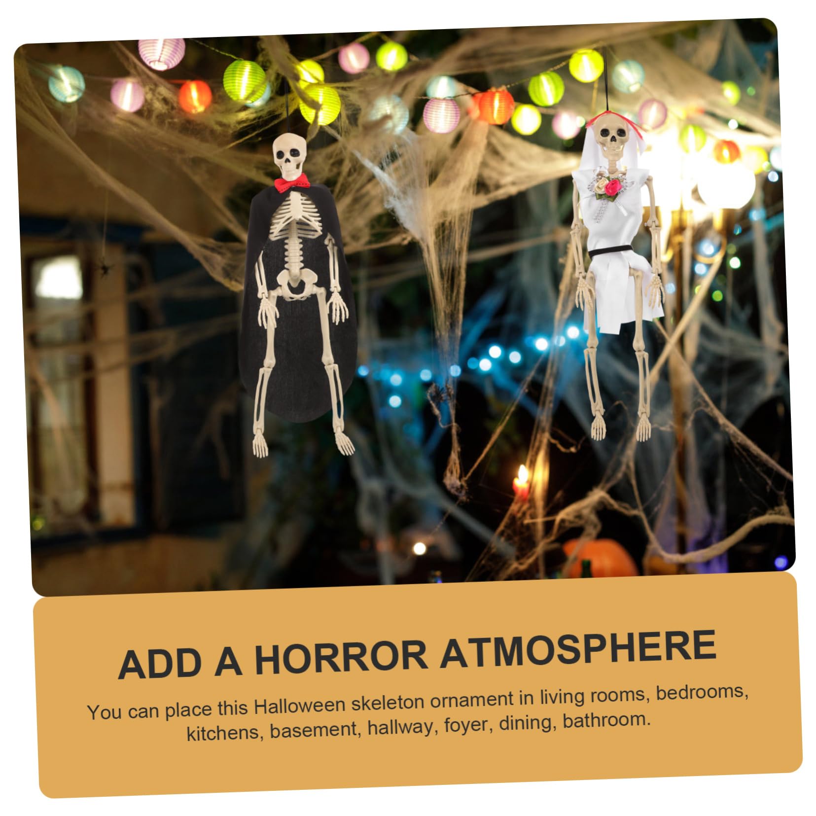 SUPVOX 5 Set Scheletro Di Halloween Arredamento Tavolo Scheletro Oggetti Di Scena Della Casa Stregata Halloween Party Scheletri Halloween Scheletro Di Simulazione Plastica 2 Pezzi * 5