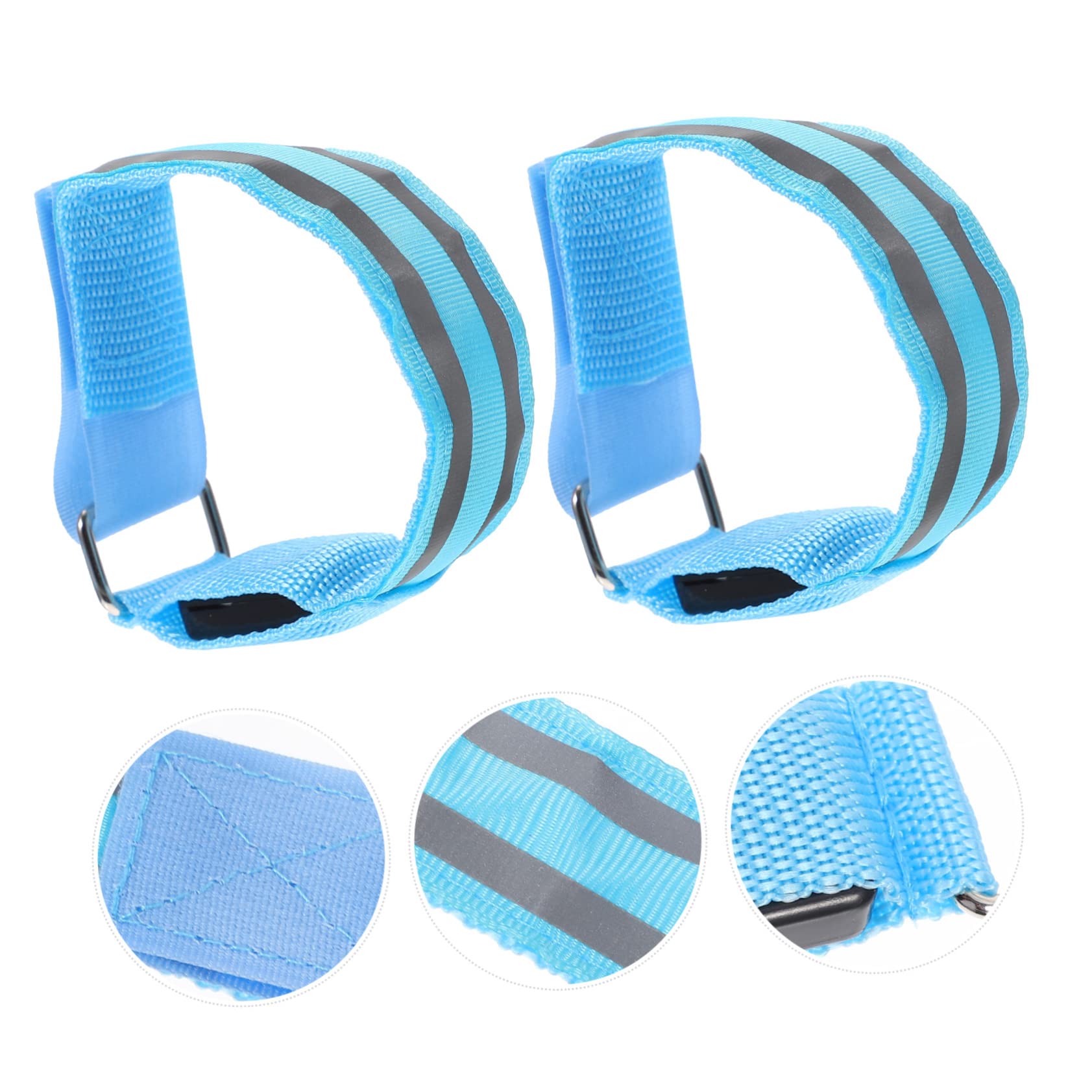 BESPORTBLE Bracelets Lumineux pour Feux De Circulation À LED 2 Pièces Brassard pour Course Nocturne Rechargeable avec Électronique LED