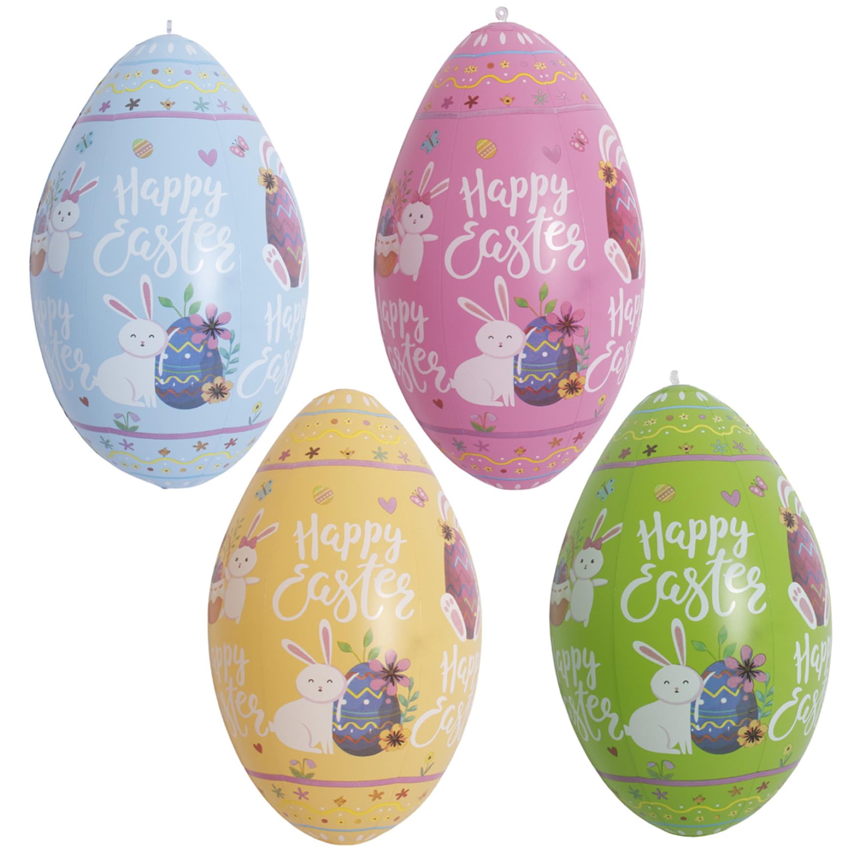 Œufs de Pâques gonflables 35x20cm pour égayer la chasse aux trésors des enfants dans le jardin