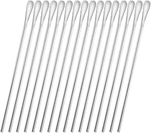 Luvtree Edelstahl Rührlöffel 8-teilig - Für Kaffee, Cocktails & Eistee