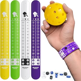 Pickleball Score Keeper, 8 Portable Pickleball Scoreboard Counter Scorekeeping Tracker Wristband for Sports Games Indoor & Outdoor Yard, Cornhole, Ping Pong
