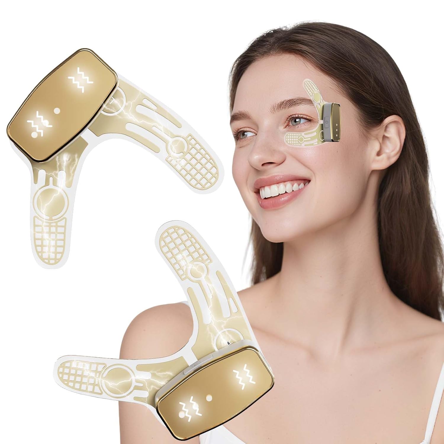 Eye Anti-wrinkle and wrinkle removal Device, Eye Patches with Hydrocolloids Collagen gel, for Dark Circles, Wrinkles & Puffiness & Smile lines